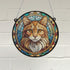 Ginger Cat Stained Glass Effect Suncatcher